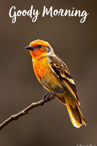 Bon matin, images d'oiseaux pour des moments calmes du matin