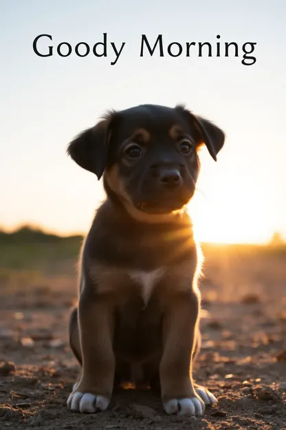 Bon matin, images de chiot joyeux : aperçus matinaux joyeux