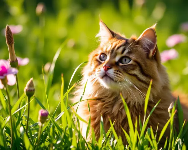 Bon matin avec des images de chats sur le mur