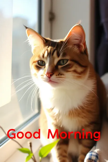 Bon matin images de chats félins