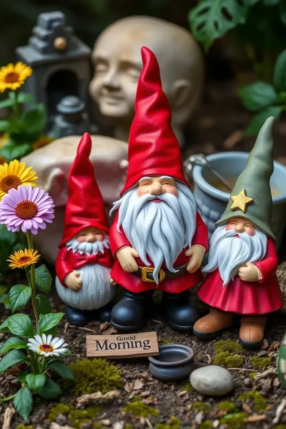 Bon matin images de gnomes dévoilées