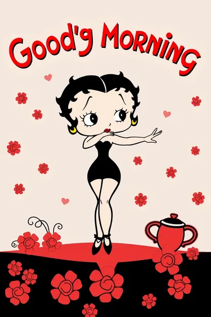 Bonne matinée images de Betty Boop cartoon