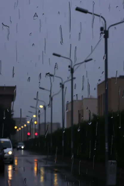 Bonne nuit, images de pluie apportent des effets apaisants et calmes