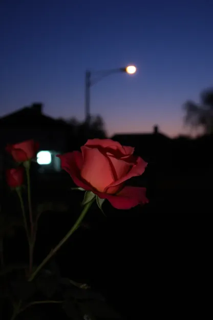 Bonne nuit, photo de roses en beauté