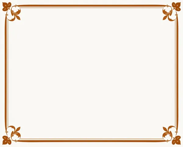 Bordure de coin marron PNG : conception gratuite