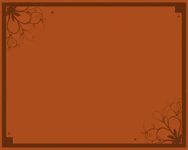 Bordure de coin marron en format PNG trouvée