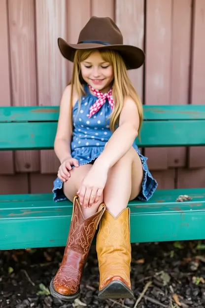 Bottes de Cowboy pour les Filles pour le Fun