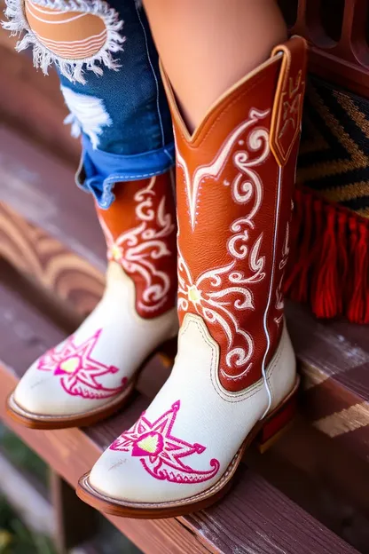 Bottes de Cowgirl pour Filles - Bottes Chic pour les Fashionistas de Cowgirl Jeunes