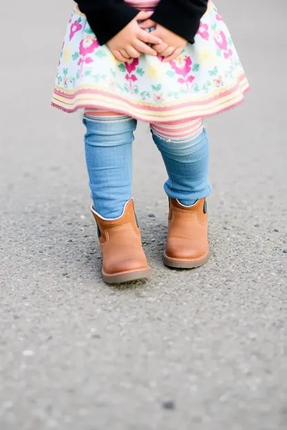 Bottes pour les petites filles confortables conçues