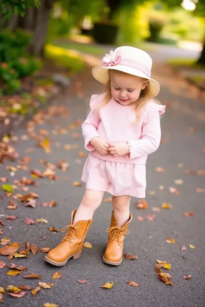 Bottes pour les petites filles de la mode