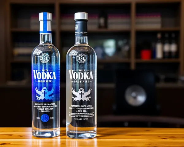 Bouteille de vodka sans étiquette en PNG