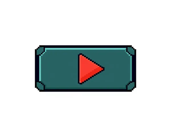 Bouton de jeu en pixel PNG