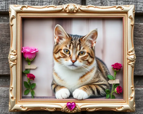 Cadre et immortalise la Photo de Chat à jamais