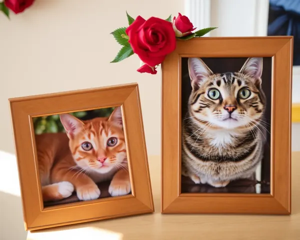 Cadres de photos commémoratifs pour les amateurs de chats