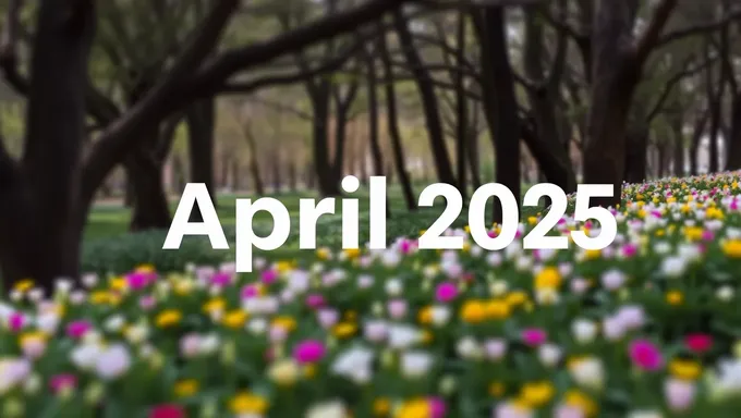 Calendrier d'avril 2025 Reproduit