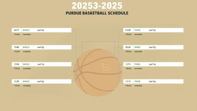 Calendrier de basket-ball de Purdue 2025-2025 publié au public