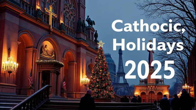 Calendrier des Fêtes catholiques 2025 : Sortie Officielle