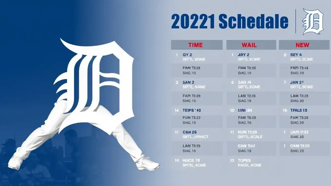 Calendrier des Tigers de Détroit 2025 publié