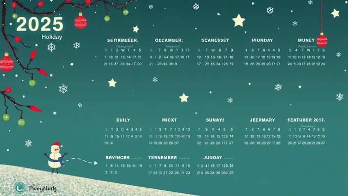 Calendrier des fêtes 2025 : Plannez votre année de célébrations