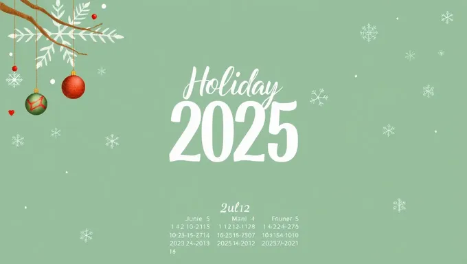 Calendrier des fêtes 2025 inclut toutes les dates importantes