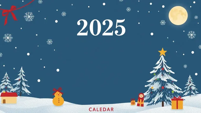 Calendrier des fêtes 2025 publié pour l'année à venir