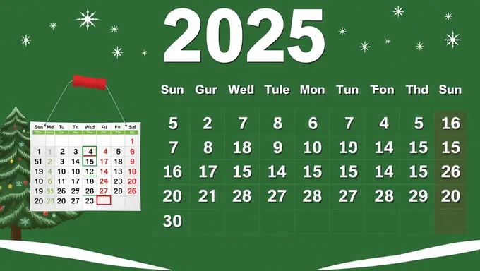 Calendrier des jours fériés fédéraux 2025 pour tous les employés