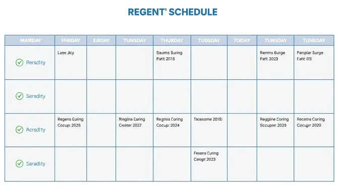 Calendrier des régents de New York pour 2025 bientôt disponible