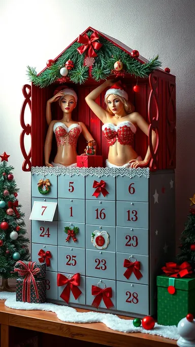 Calendrier des seins : idée de cadeau de Noël audacieux