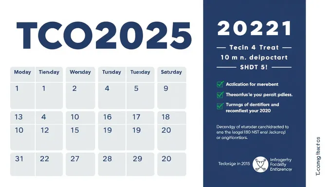 Calendrier du TCOP 2025 : Planifiez votre année avec les événements importants