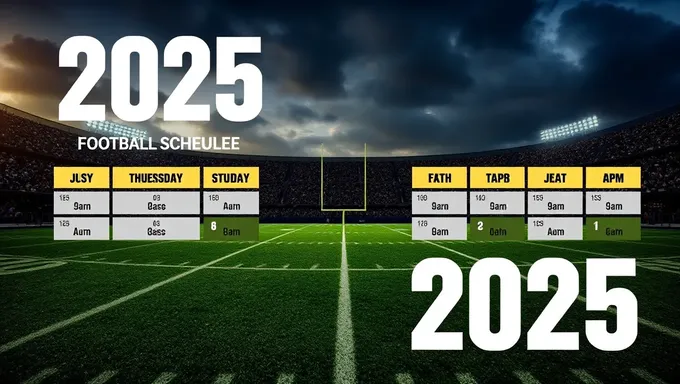 Calendrier du football de l'armée pour 2025