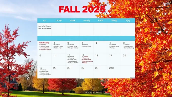 Calendrier du trimestre d'automne 2025 de l'UTD publié