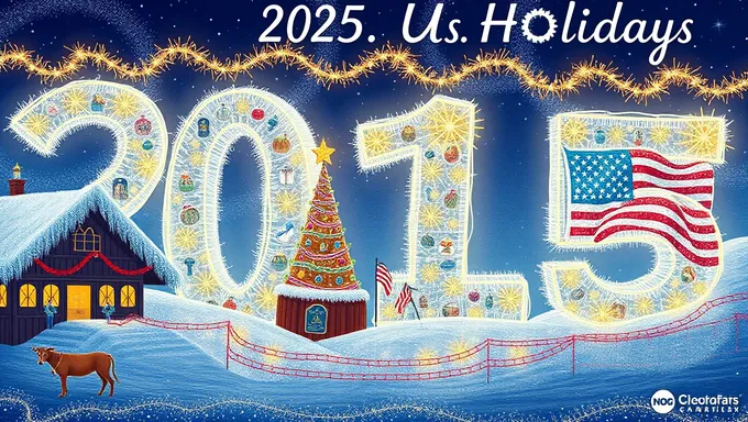 Calendrier fédéral et des États-Unis 2025 publié