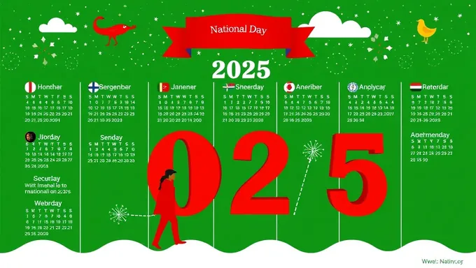 Calendrier national 2025 : fêtes à venir