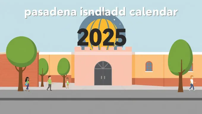 Calendrier scolaire de l'IS de Pasadena 2025 à 2025