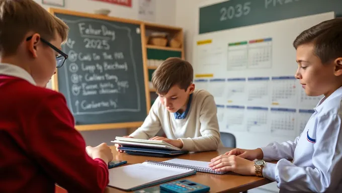 Calendrier scolaire pour l'année académique 2025-25 dévoilé