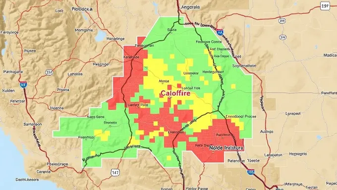 Calfire publie une mise à jour de carte pour le 5 juillet 2025