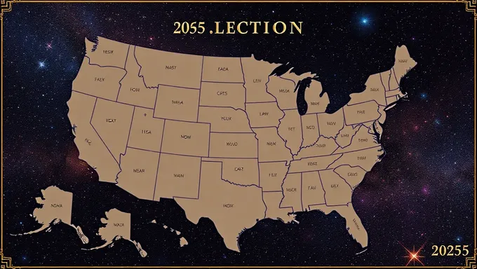 Carte astrologique pour l'élection présidentielle américaine de 2025