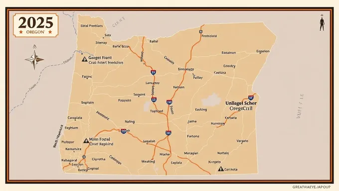 Carte de l'expédition Oregon Steam-Up 2025