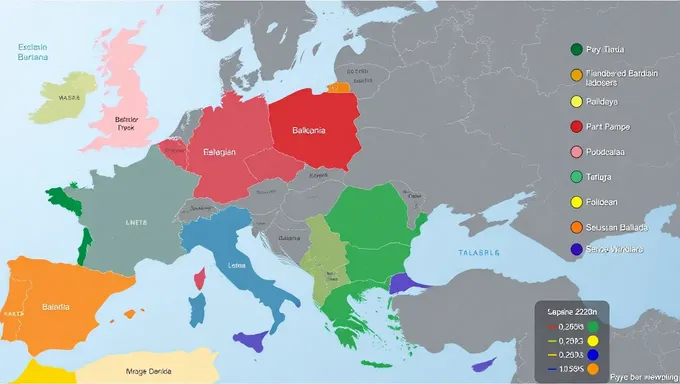 Carte des Balkans 2025 : Projection de Croissance Économique