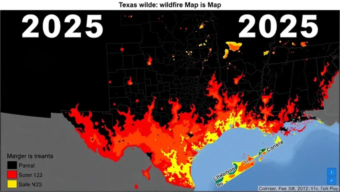 Carte des feux de forêt du Texas 2025 : Prévision des éclats