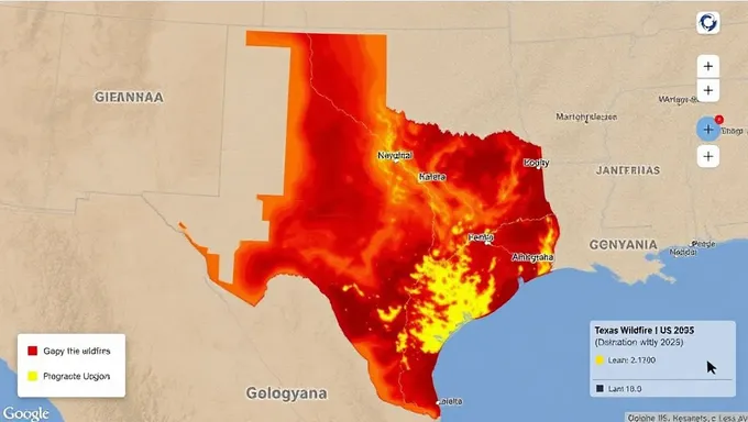 Carte des feux de forêt du Texas 2025 : Situation actuelle