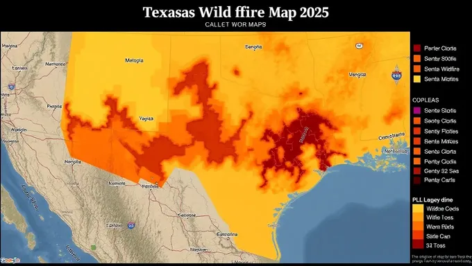 Carte des feux de forêt du Texas 2025 publiée