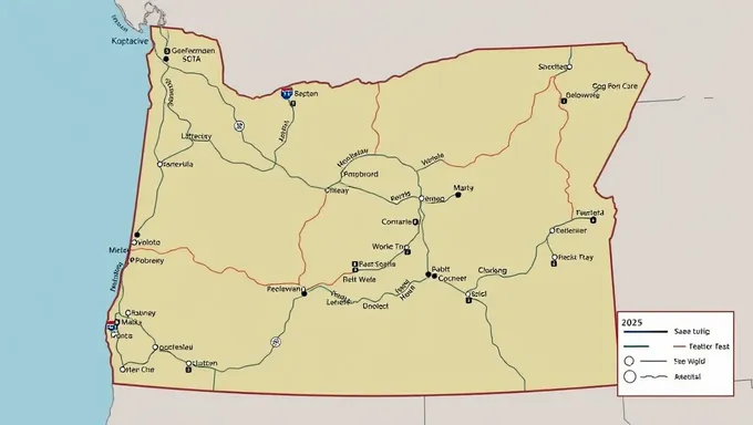 Carte et Guide de l'Étape de vapeur de l'Oregon 2025