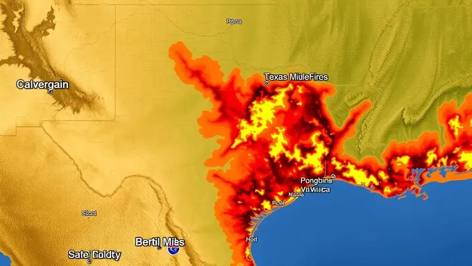 Carte et statistiques des feux de forêt du Texas 2025