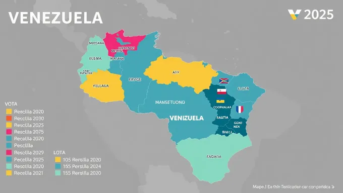 Carte électorale du Venezuela 2025 dévoilée