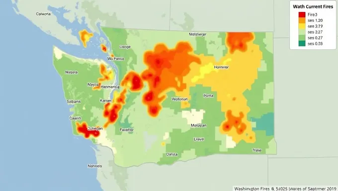 Cartes de Feu actuelles de l'État de Washington 2025 Vue d'Ensemble