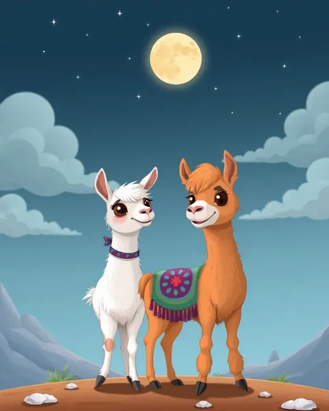 Cartoons de Llama pour le Loisir