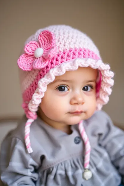 Chapeaux de bébé fille pour bébés adorables