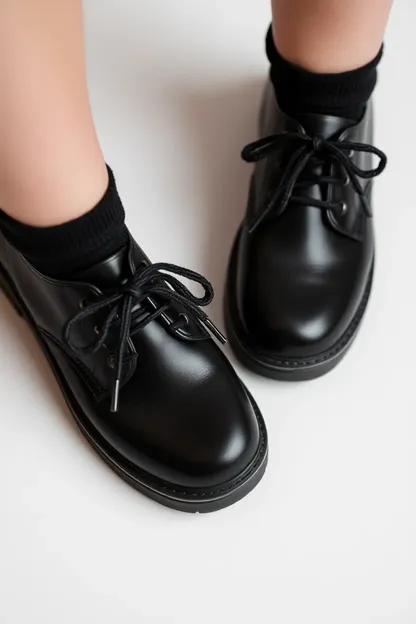 Chaussures noires pour les filles pour un look tendance