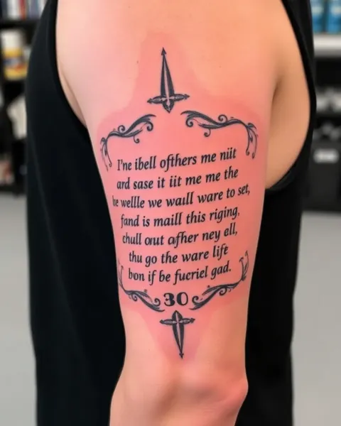 Citations bibliques de tatouage pour les hommes : expressions de foi